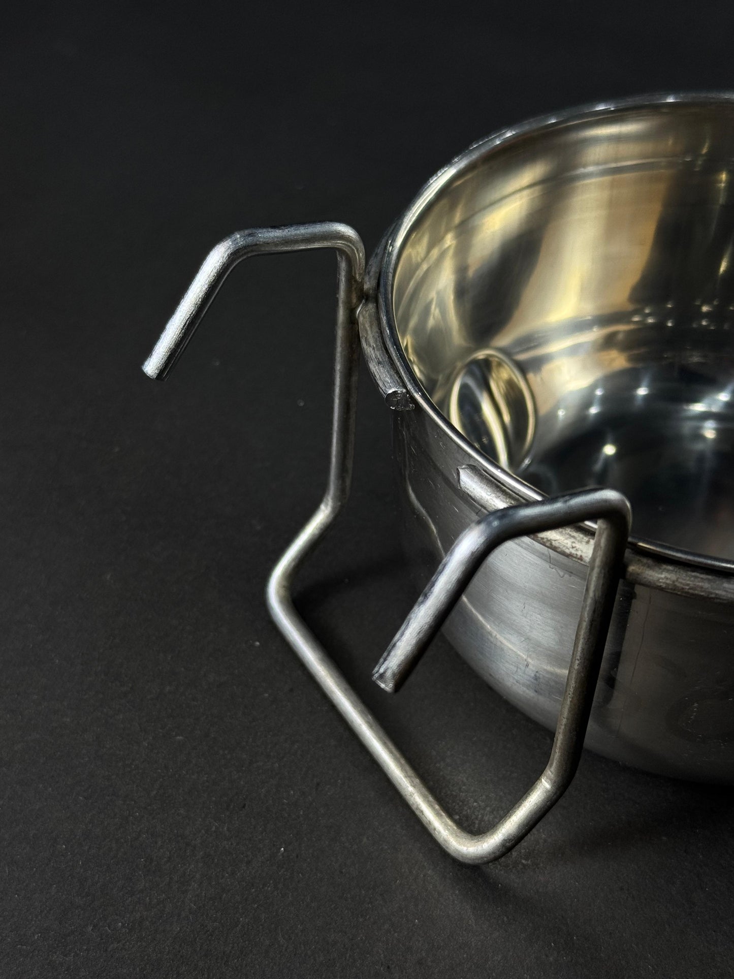 Stainless Steel Hanging Feeding Bowl for Birds & Poultry