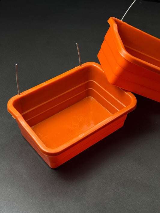 Hopeland Hanging Poultry & Bird Feeder Tray – Orange 2pc